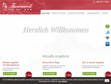 Tablet Screenshot of hotel-tanneneck.at